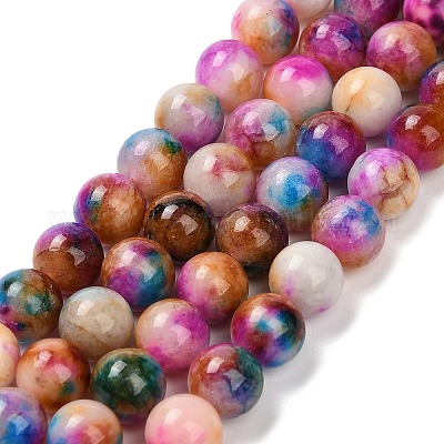 Бусины из натурального белого нефрита G-Z097-A01-8mm-A-1