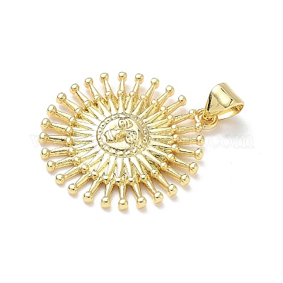 Латунные подвески KK-P330-02C-G-1