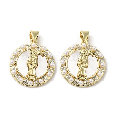 Латунные подвески из ракушек KK-I708-16M-G-1