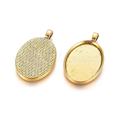 Сеттинги для кулона(кабошонов)&nbsp;LS-PALLOY-2421-AG-LF-1