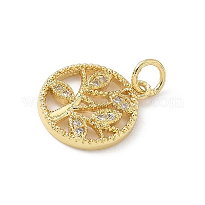 Латунные микро проложить кубического циркония подвески KK-S337-07G-B-1