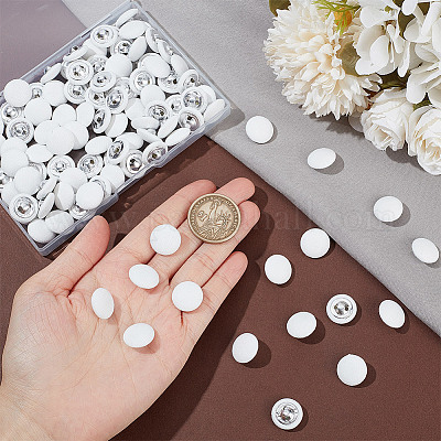 100 шт. тканевые пуговицы на ножке BUTT-NB0001-72B-1