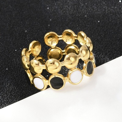 Регулируемые манжетные кольца из нержавеющей стали 304 RJEW-Q015-01G-B-1