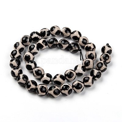 Бусины дзи с узором на спине черепахи в тибетском стиле G-H1453-1-1