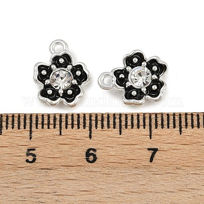 Сплав эмали с подвесками из хрустальных страз FIND-G093-01P-04-1