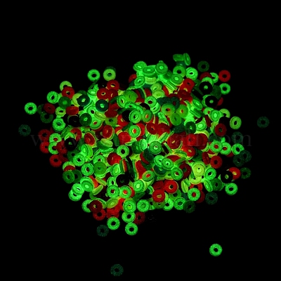 Светящиеся бусины из полимерной глины ручной работы CLAY-YW0001-52-1