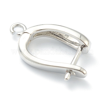 Латунные серьги-кольца с застежкой сзади KK-H754-01P-1