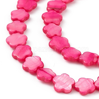 Натуральные пресноводные окрашенные бусы из ракушек SHEL-K001-001D-1