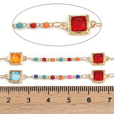 Латунные цепочки с квадратными звеньями CHC-H115-23G-1