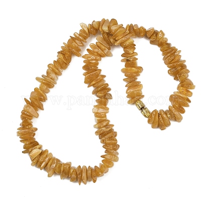 Ожерелья из бисера с натуральной янтарной крошкой NJEW-L466-03C-1