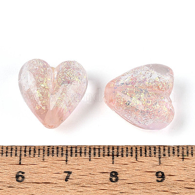 Нити из фольгированных бусин лэмпворк ручной работы FOIL-T008-08D-1