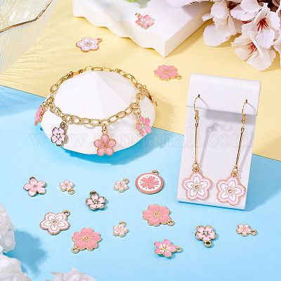 100шт 10 стиля сплава эмалевые подвески ENAM-TA0003-04-1