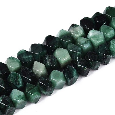 Бусины из натурального фуксита&nbsp;G-N327-05-30-1