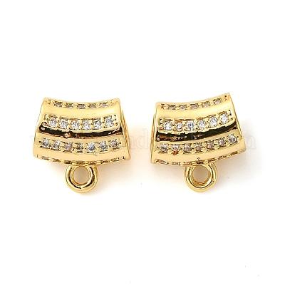 Латунные дужки из латуни с микропаве из кубического циркония KK-M277-09D-G-1