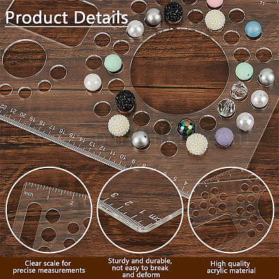 1 шт. акриловые доски для дизайна бусин&nbsp;AJEW-BC0008-05-1