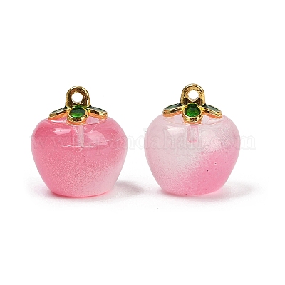 Подвески из прозрачного стекла в виде яблок X1-DGLA-E004-16M-1