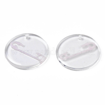 Прозрачные смоляные подвески RESI-N030-005A-1