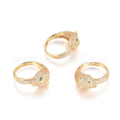 Регулируемые латунные кольца для пальцев RJEW-G096-34G-1