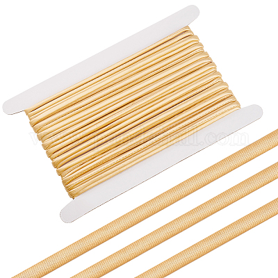 Круглая атласная лента длиной 10 м с хлопковым шнуром внутри. OCOR-BC0007-35B-1