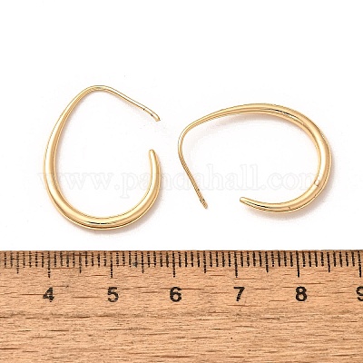 Латунь болтающийся серьги X-KK-T056-110G-NF-1