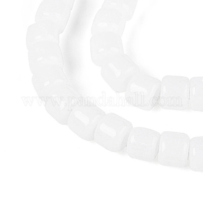 Непрозрачные сплошные цветные стеклянные бусины GLAA-N065-4x4mm-C01-1