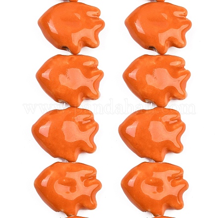 Фарфора ручной работы бисер нитей PORC-C007-01G-1