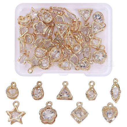 45 шт. 9 стиля подвески из сплава с кубическим цирконием JX646A-1