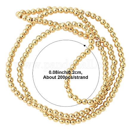 Гальванизировать немагнитных синтетический гематит бисер пряди G-YW0002-22A-1