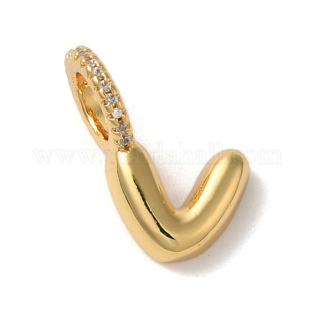 Латунные микро проложить кубического циркония подвески KK-K345-13V-G-1