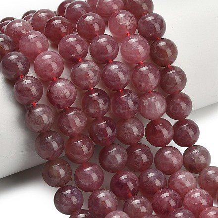 Природного розового кварца нитей бисера G-L642-B20-10mm-1