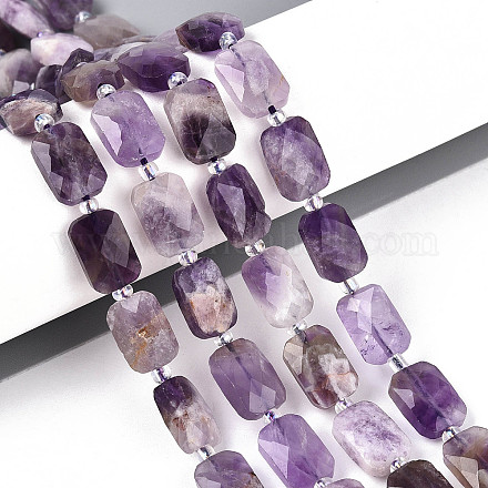 Природный аметист нитей бисера G-T139-71-1