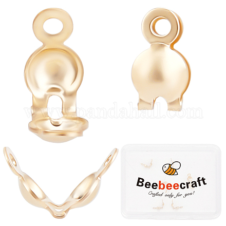 6 шт. латунные наконечники для бусин KK-BBC0013-75-1