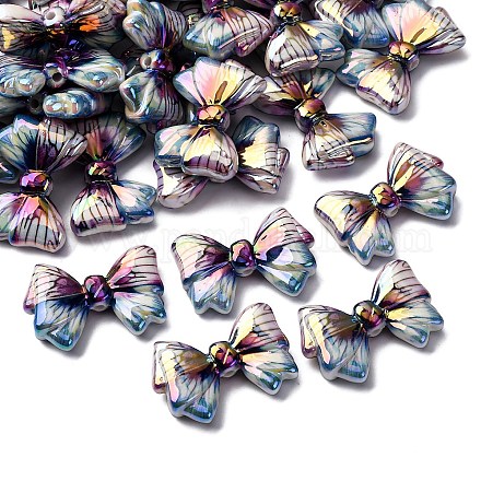 Непрозрачные акриловые бусины с печатью и УФ-покрытием OACR-G052-02A-1