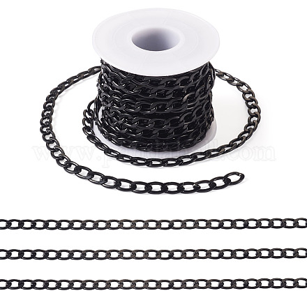 Цепи панцирные граненые из оксидированного алюминия длиной 5 м&nbsp;CHA-TA0001-23-1