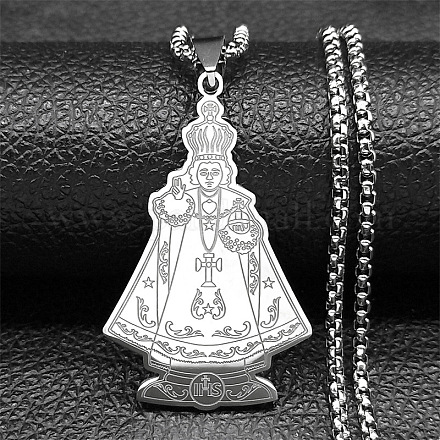 201 подвеска в виде медали Святого Бенедикта из нержавеющей стали NJEW-K283-37P-1