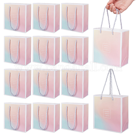 Бумажные мешочки для ювелирных изделий с ручкой для сумок ABAG-WH0039-37D-1