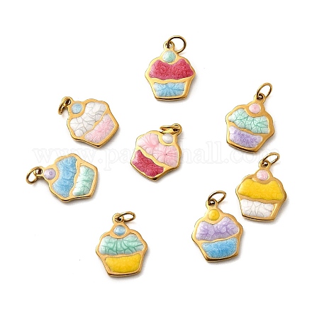 Подвески из нержавеющей стали 304 с эмалью STAS-B097-23G-1