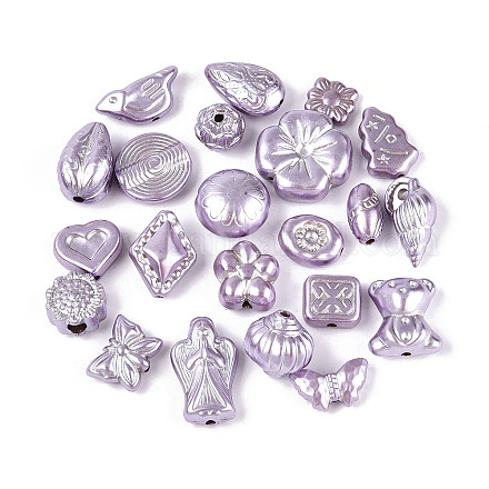 Перламутровые непрозрачные акриловые бусины OACR-T029-04D-1