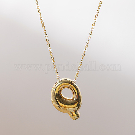 Массивные латунные ожерелья с инициалами WG97A63-17-1