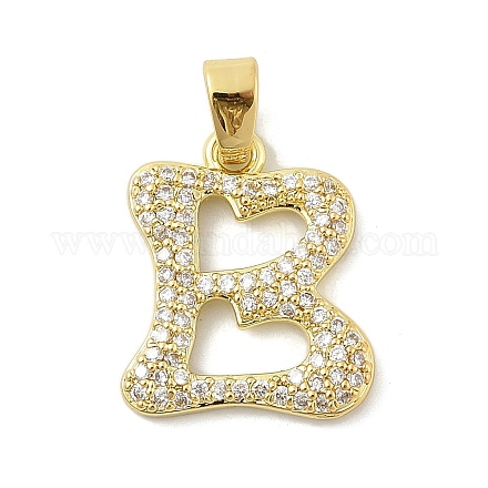 Латунные микро проложить кубического циркония подвески ZIRC-C012-01G-02-1