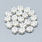 925 Sterling Silver Beads, Flower with Knot, Silver, 10x8x5mm, Hole: 2mm