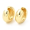 Rack Plating Brass Cuff Earrings for Women, Lead Free & Cadmium Free, Long-Lasting Plated, Ring, Real 18K Gold Plated, 14x15x6mm