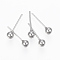 Tarnish Resistant 201 Stainless Steel Ball Stud Earrings, with 304 Stainless Steel Pin, Hypoallergenic Earrings, Stainless Steel Color, 16mm, Pin: 0.8mm