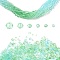 6 Styles Gradient Color Transparent Painted Glass Beads Strands, Faceted, Rondelle, Mixed Color, 2.6~8x2.5~6.5mm, Hole: 0.5~1mm