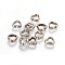 CCB Plastic Beads, Heart, Platinum, 8.5x9x3mm, Hole: 1.6mm