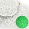 6/0 Luminous Glass Seed Beads, Round Hole, Frosted Inside Colours, Glow in the Dark, Rondelle, WhiteSmoke, 4.5x3.5mm, Hole: 1.5mm, about 500pcs/50g