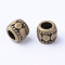 Tibetan Style Alloy Beads, Column, Cadmium Free & Nickel Free & Lead Free, Antique Bronze, 7x6mm, Hole: 3.5mm, about 1340pcs/1000g
