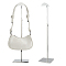 201 Stainless Steel Single Handbag Rack, Adjustable Height Purse Display Stands for Bag Store, Stainless Steel Color, Finished Product: 13x13x37.5~69cm