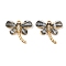 304 Stainless Steel Pendants, Dragonfly, with Resin, PVD Vacuum Plating, Real 18K Gold Plated, Black, 16x18x3.5mm, Hole: 1.2mm