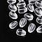 Baking Painted Transparent Glass Beads, Teardrop, Clear, 9x6mm, Hole: 1.2mm, about 2325pcs/1000g